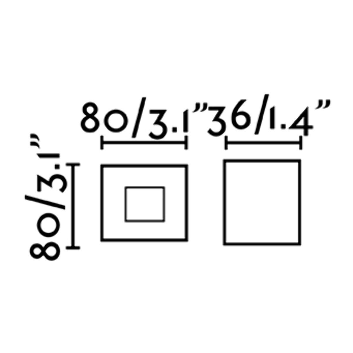DART SQ Lampada incasso bianco 2700K