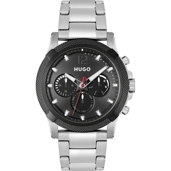 Reloj Hugo 1530295 Hombre Analogico Cuarzo con Correa de Acero inoxidable