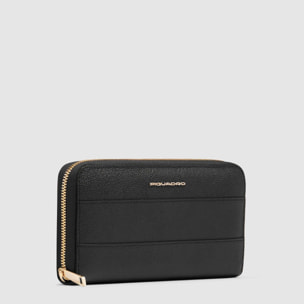 Piquadro Portafogli donna grande zip-around