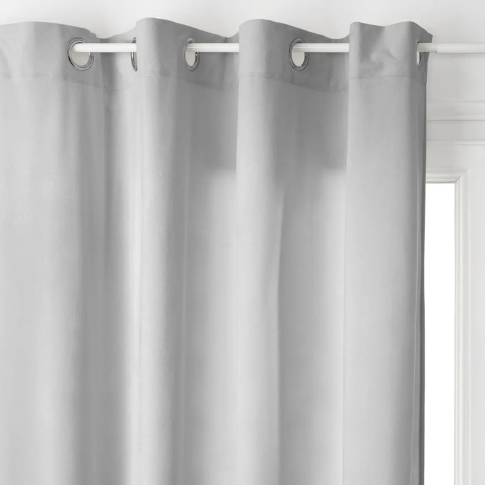 Rideau "Lilou" gris souris 140x260cm