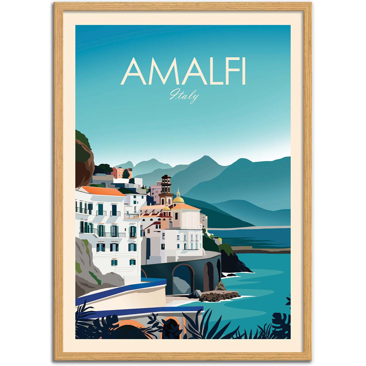 Affiche - Amalfi Italy - Studio Inception