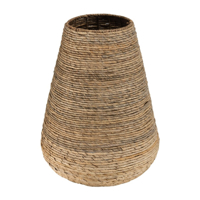 SIXTINE - Cache pot modèle moyen en tissage d'abaca naturel