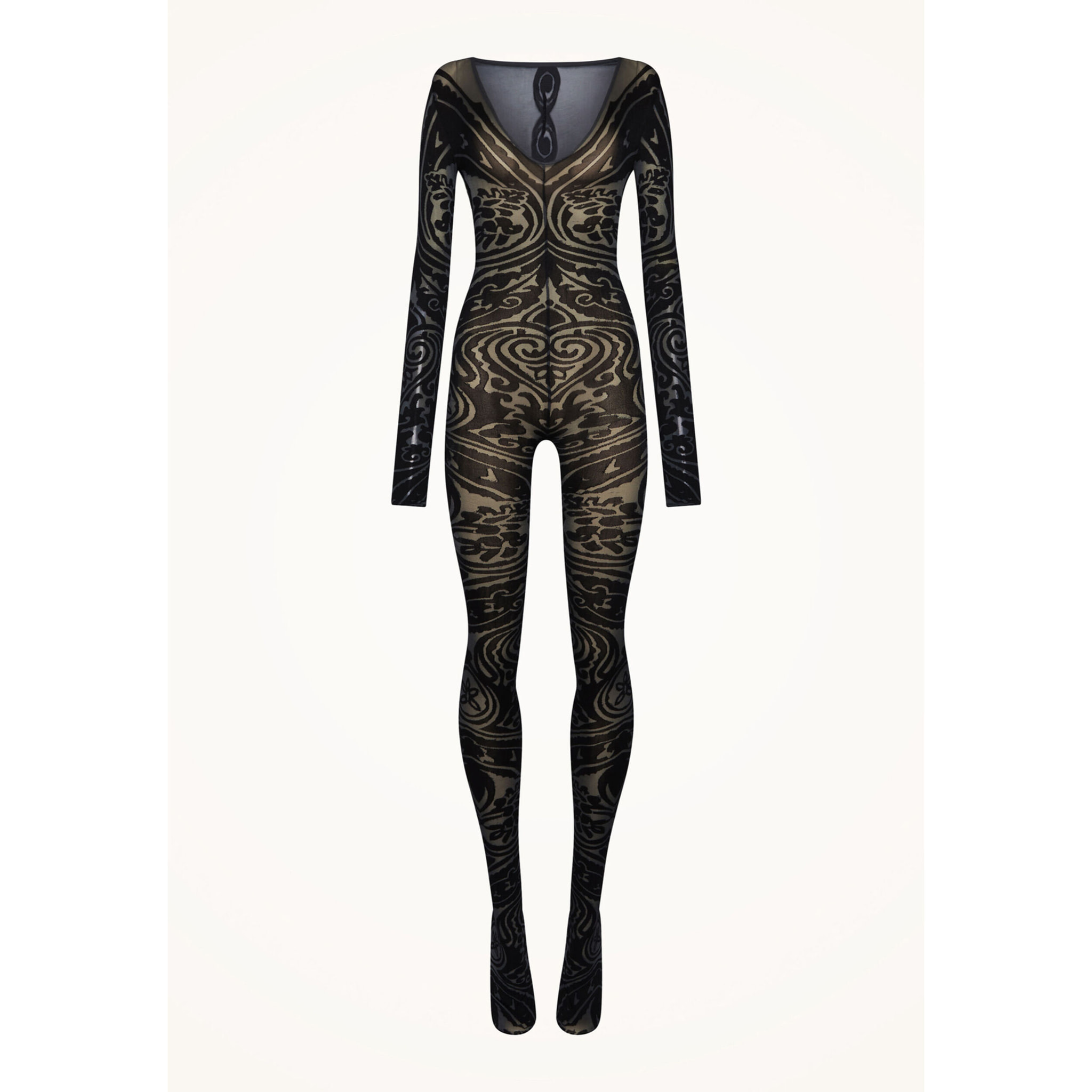 Tuta aderente Paisley Tattoo Catsuit