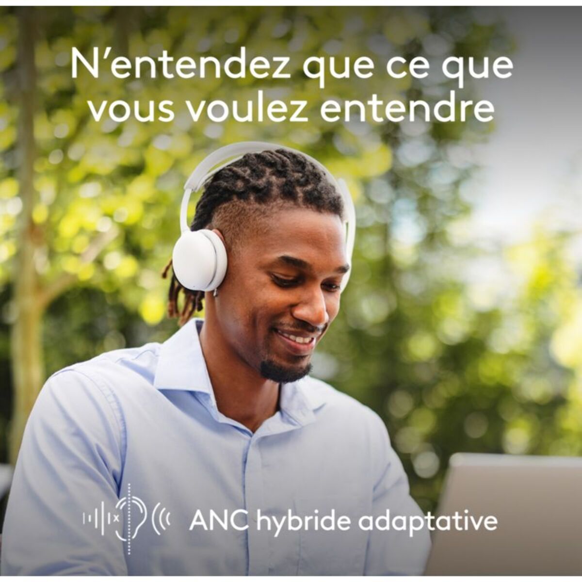 Micro-casque LOGITECH Zone Wireless 2 OFF WHITE