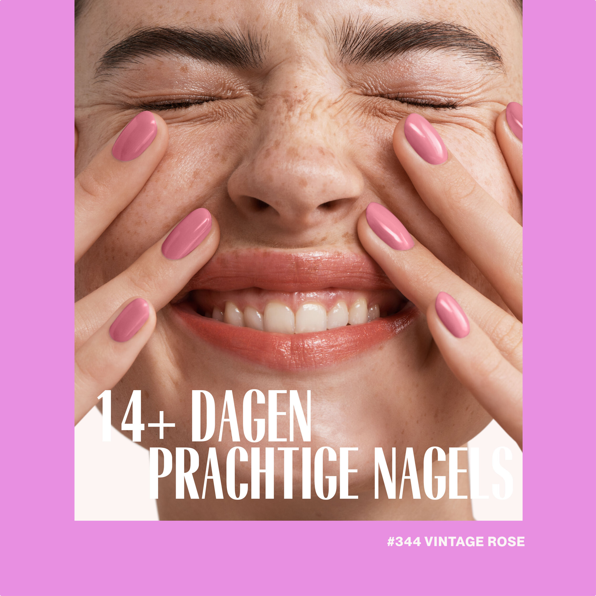 Vernis semi-permanent - 344 Vintage Rose - 15 ml