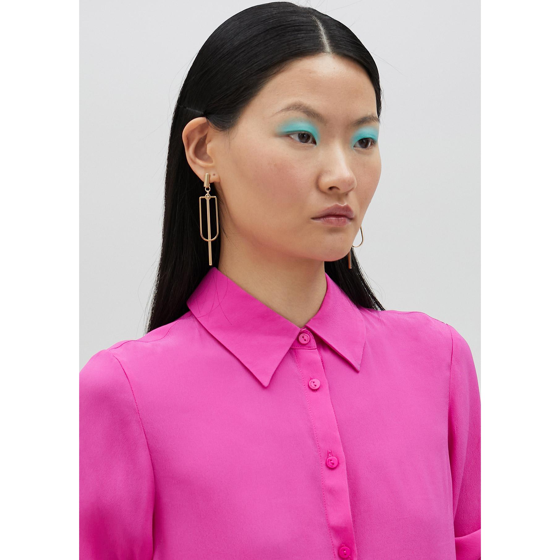 Camicia basic in seta