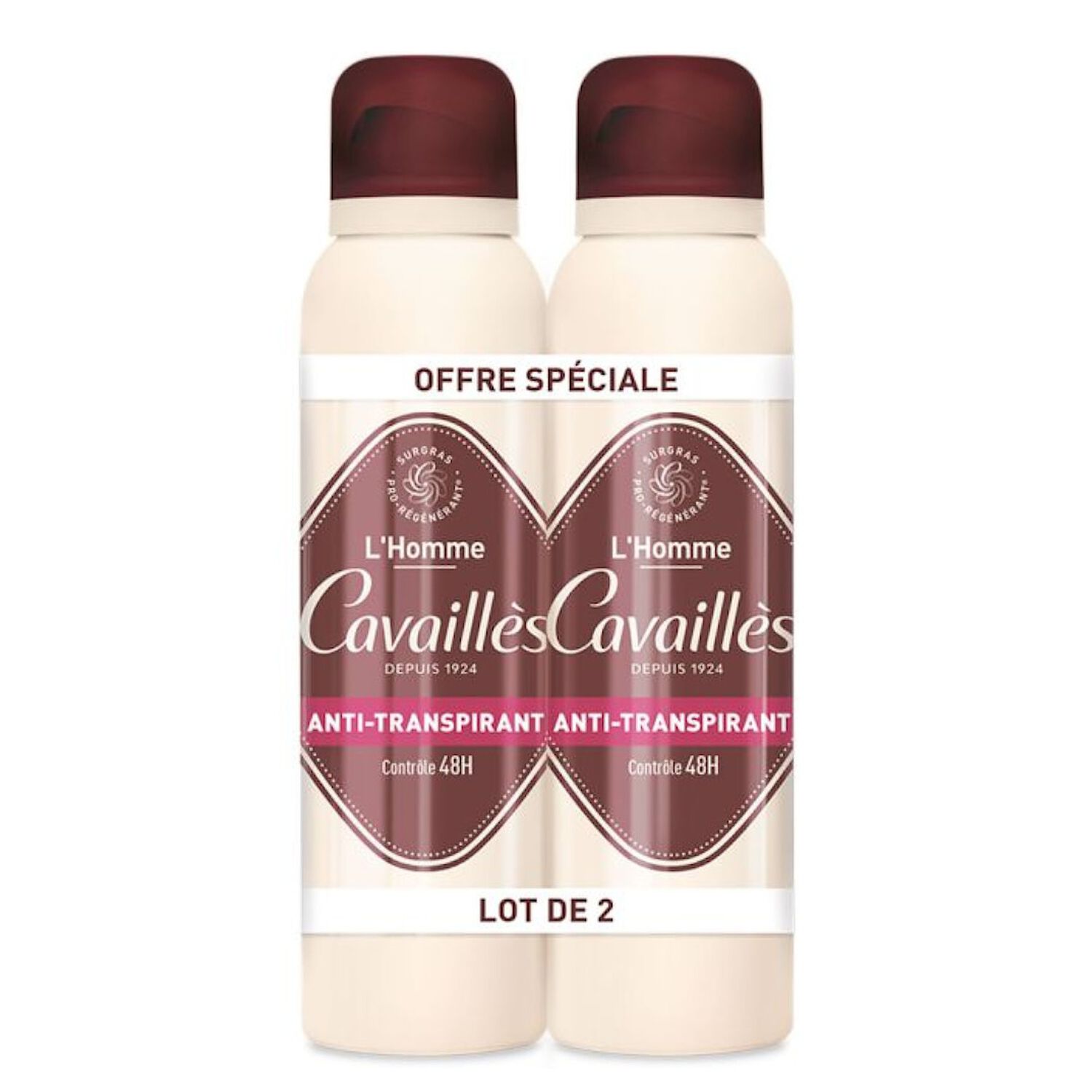 L'Homme - Déodorant Spray Anti-Transpirant 48h 2x 150 ml