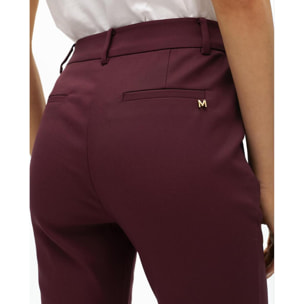 Pantaloni con tasche con zip in tessuto elastico