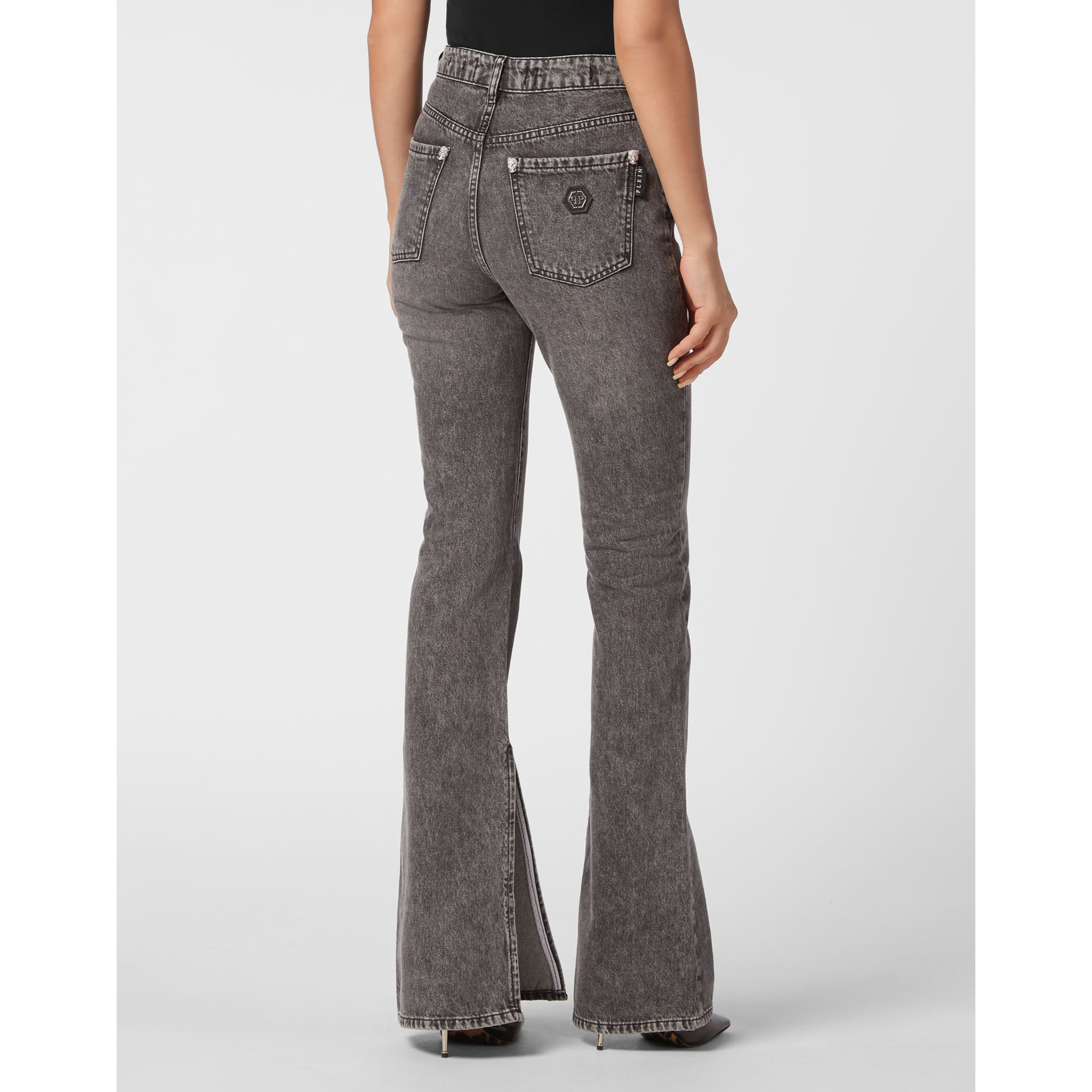 PHILIPP PLEIN Vaqueros Flare Fit SKULL