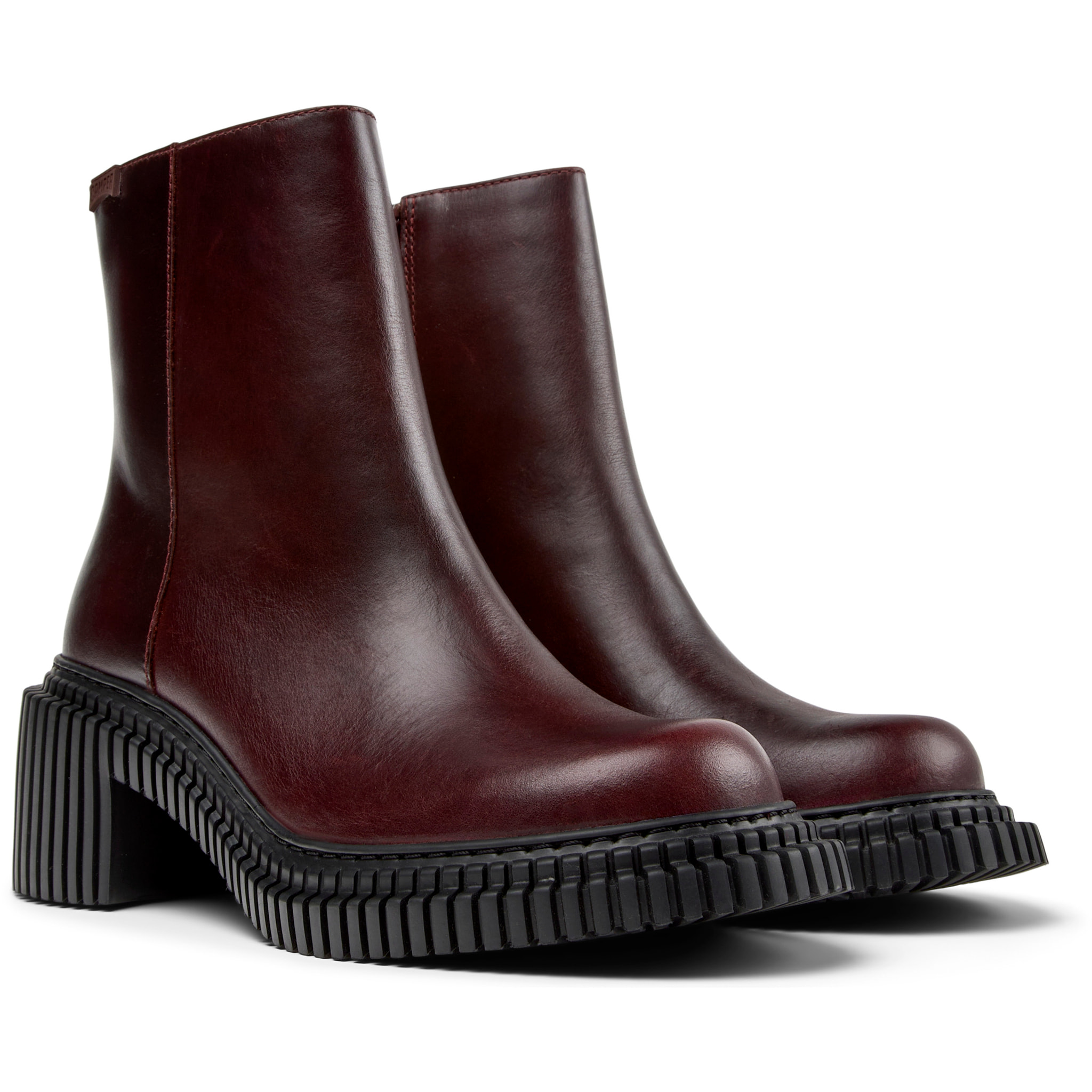 Stivaletti - CAMPER Pix London - Bordeaux - Pelle liscia