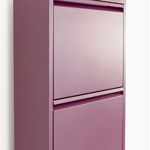 Casier à chaussures Caruso violet 5 tiroirs Kare Design