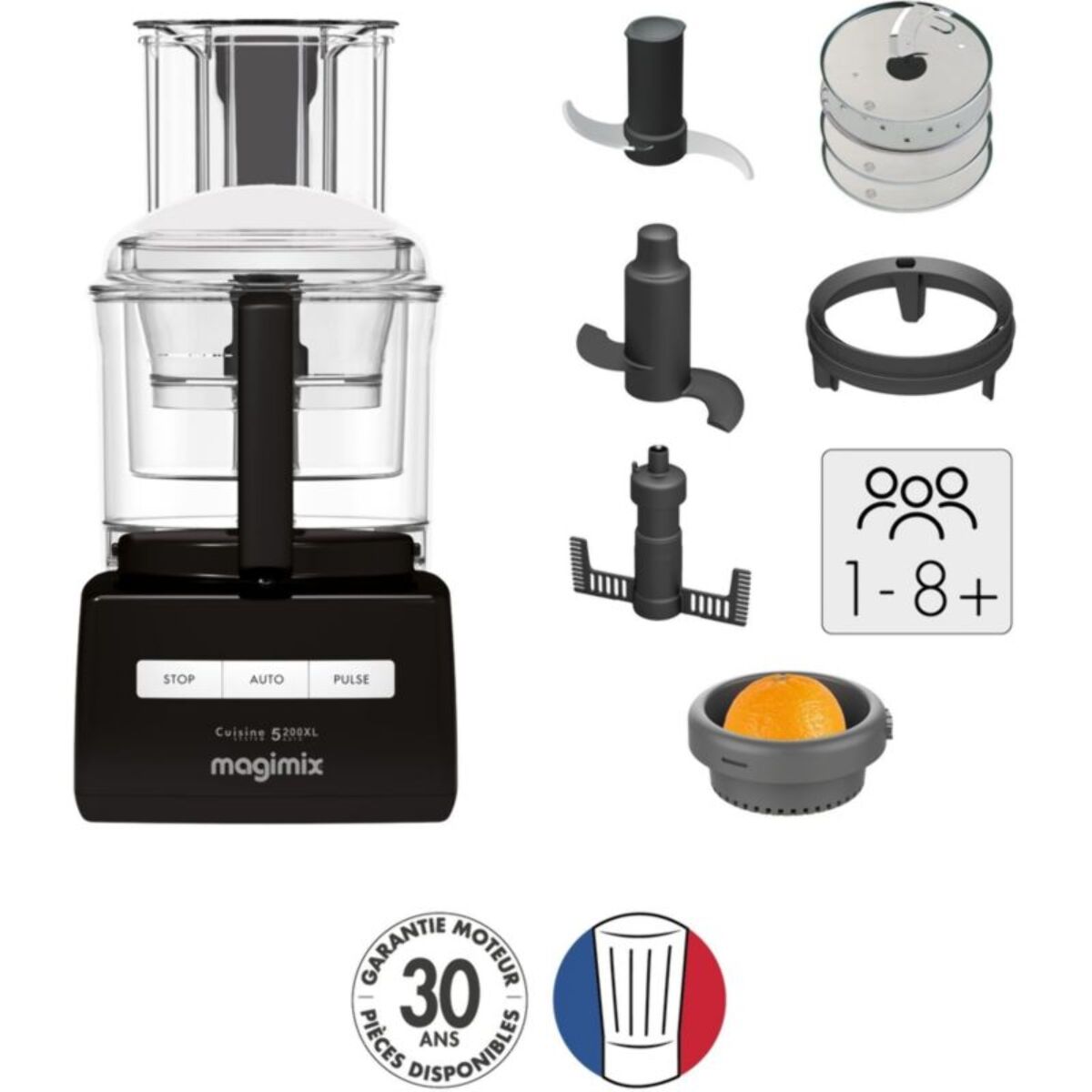 Robot multifonction MAGIMIX CS 5200 XL Noir