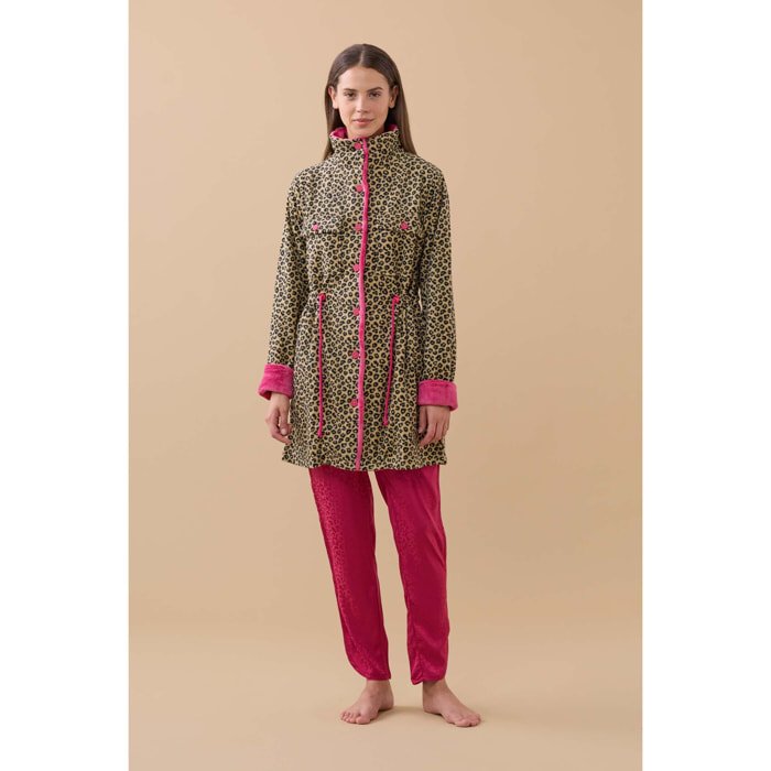 Vestaglia donna micropile ghepardo Noidinotte