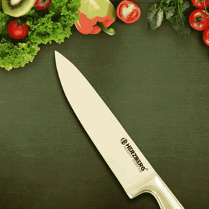 Set de couteaux 8 Pièces Jaune Herzberg HGSKN8-YEL