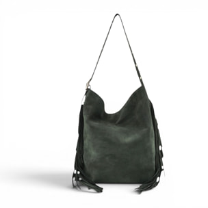 Borsa a Spalla Cheval Firenze Rose Verde Scuro
