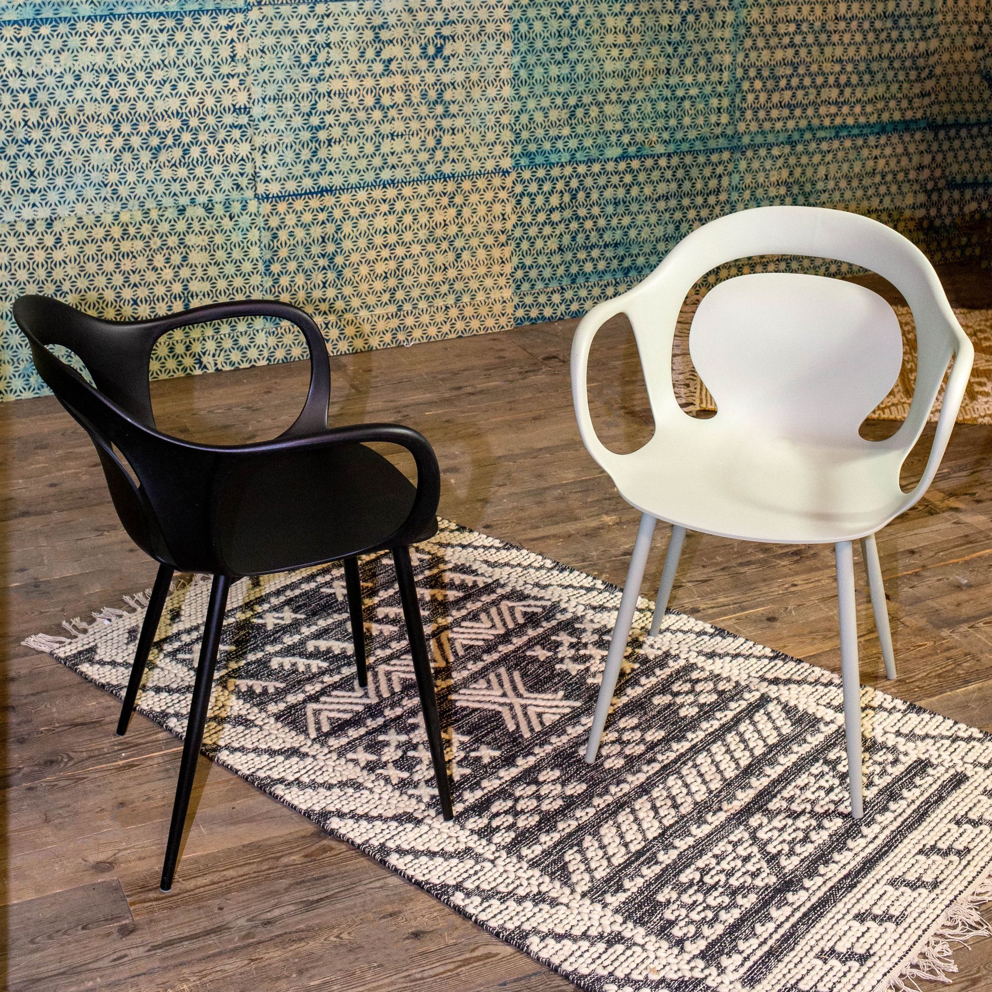 Tapis en laine et coton noir 90x150cm TOKAT