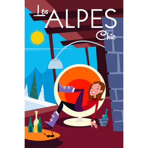 Tableau pause au chalet Tableau plexiglas