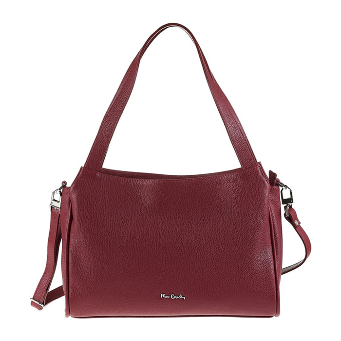 Borsa a spalla da donna Made in Italy - Modello Celeste Chic - 100% pelle - 36.0 x 24.0 x 10.0 cm