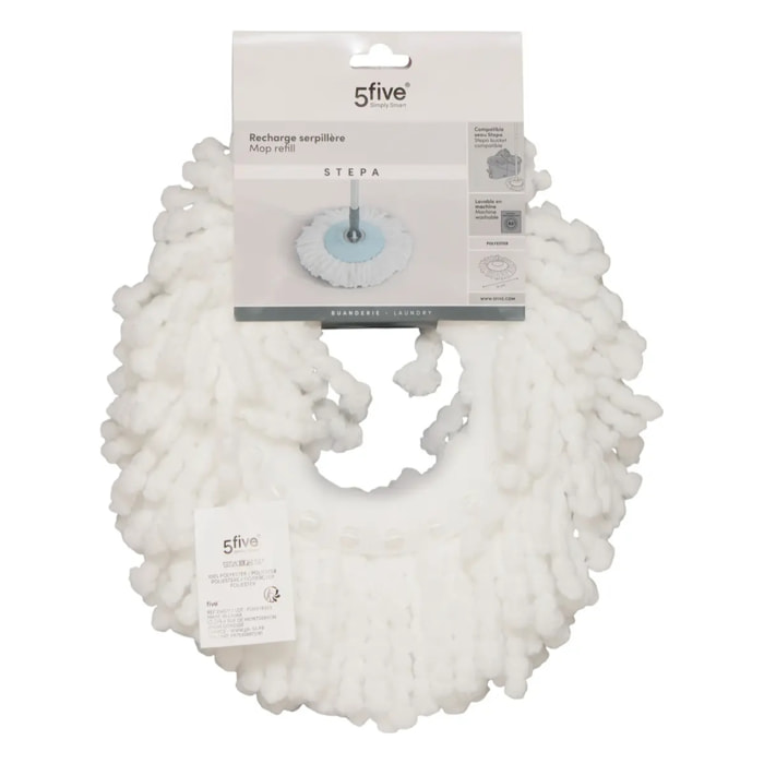 Recharge balai microfibre Stepa blanc