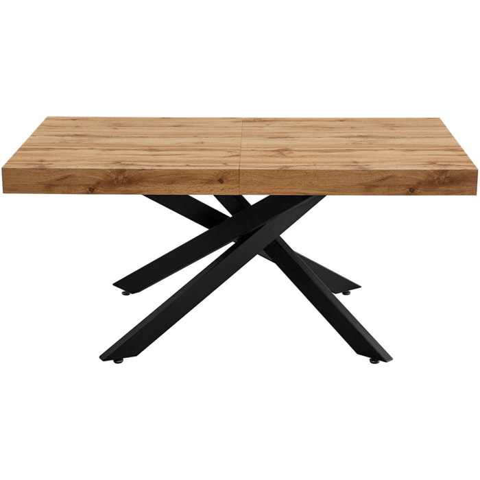 Table à manger extensible décor bois 4/8 personnes - ELENA