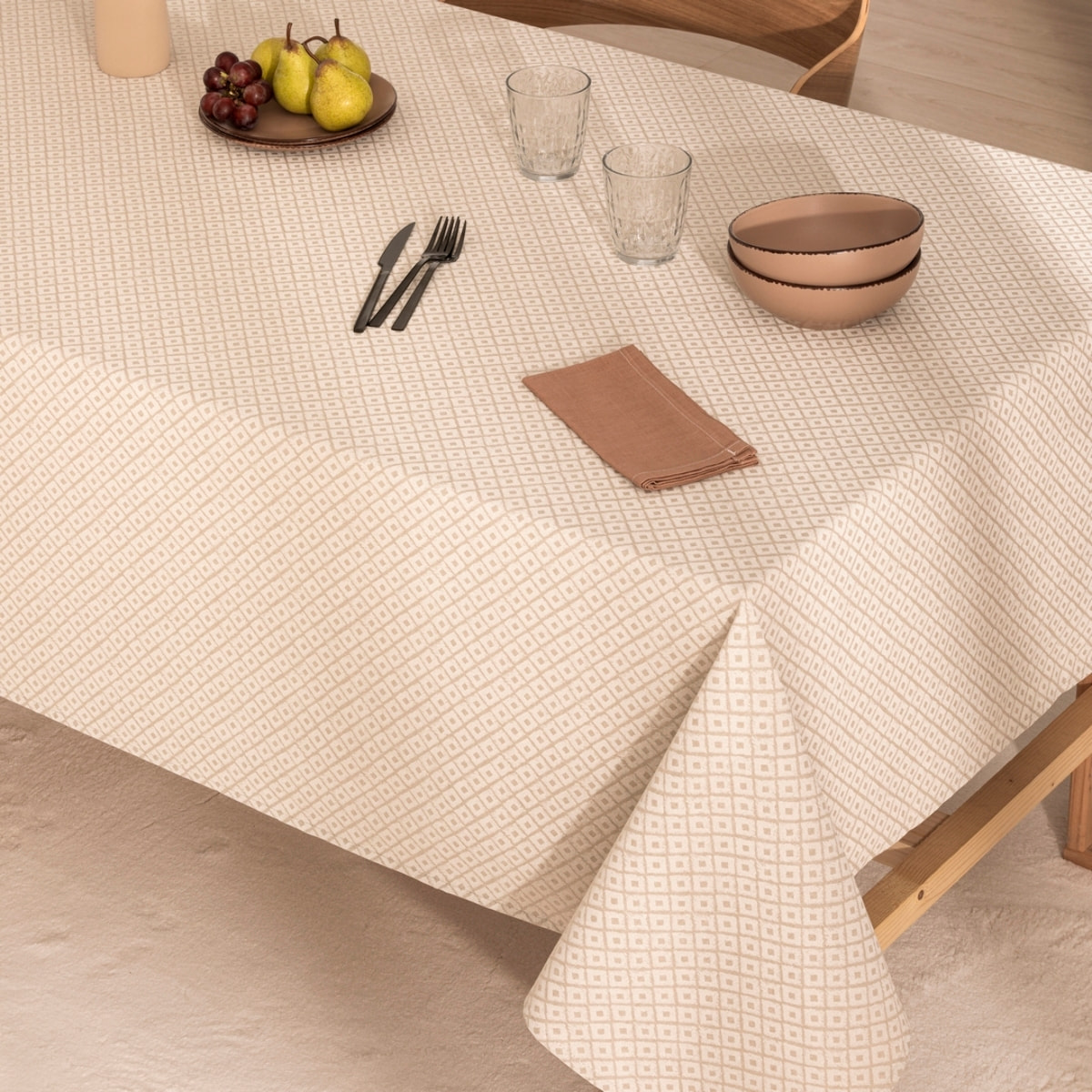 Nappe anti-tâches KAREN BEIGE