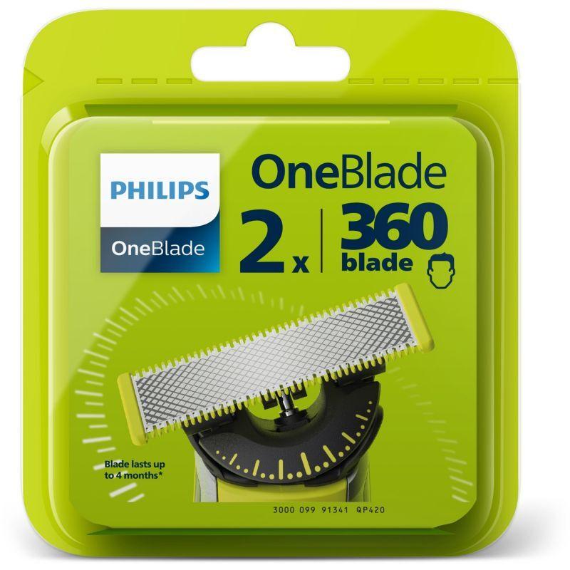 Tête de rasoir PHILIPS Pour One Blade 360 x2 QP420/50