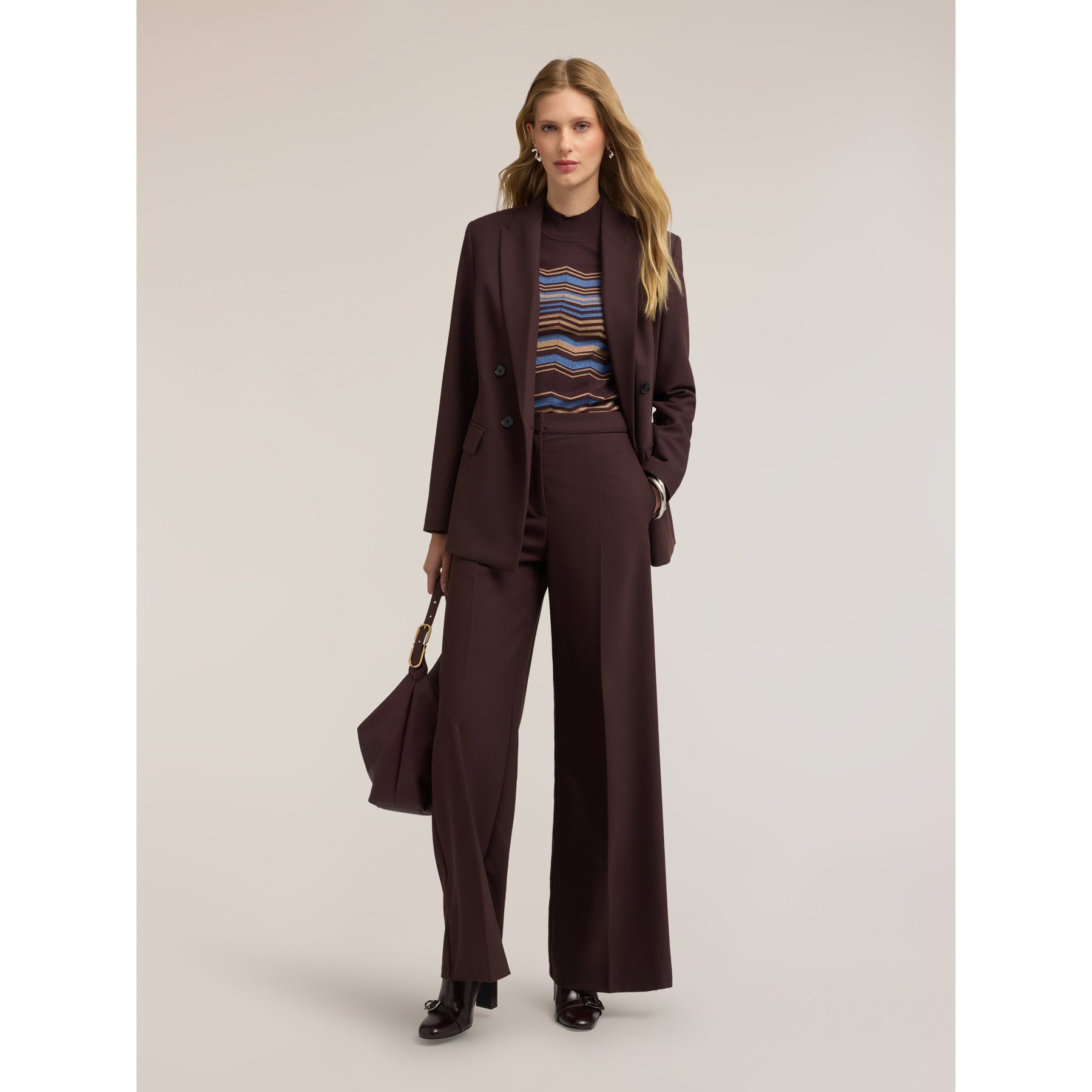 Motivi - Blazer doppiopetto sartoriale - Marrone