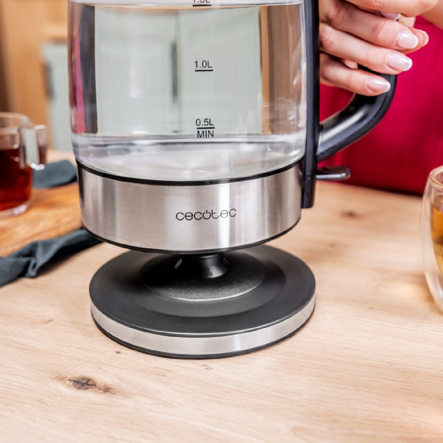 Cecotec Bouilloire ThermoSense 340 Clear