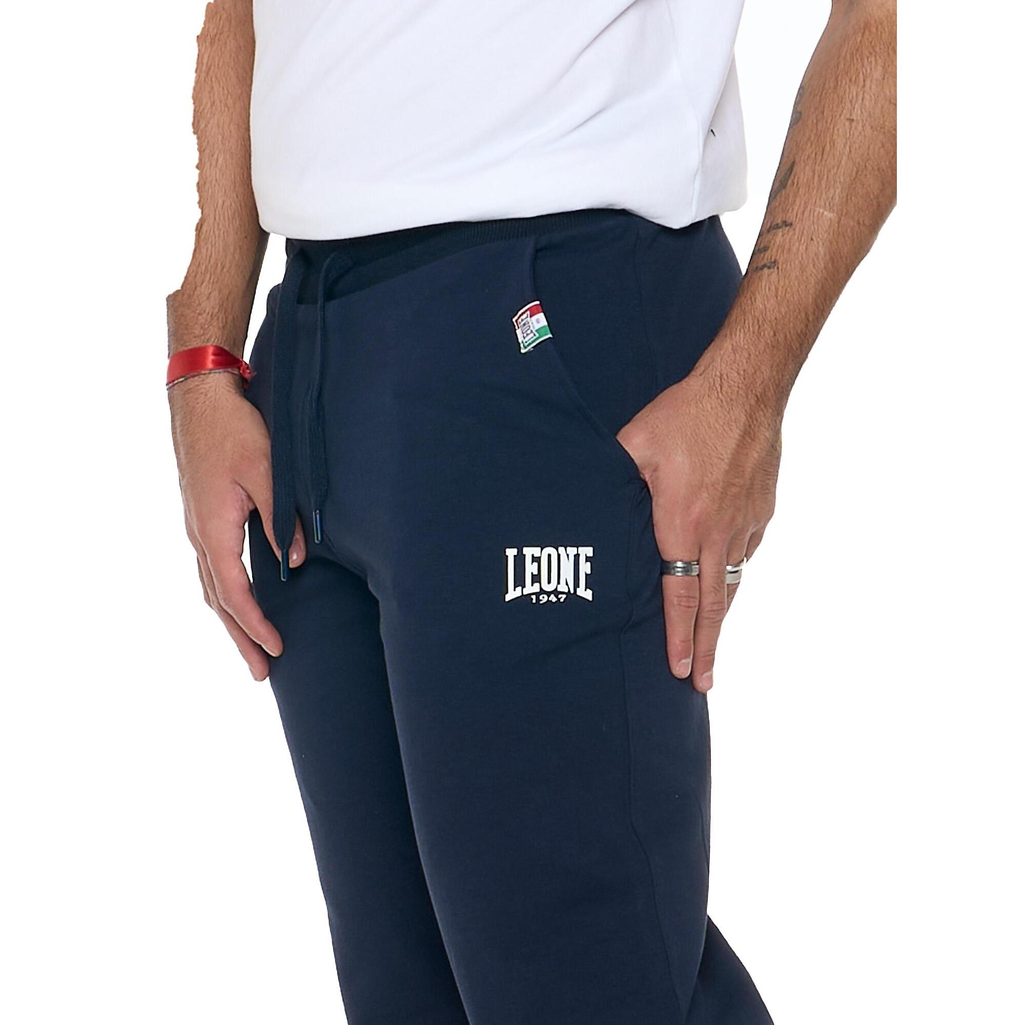 Pantalone sportivo invernale da uomo con polsino con logo piccolo "Basic"
