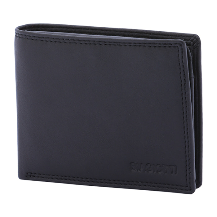 Portafoglio  da uomo In Vera pelle Made in Italy 12x9,5x3 cm