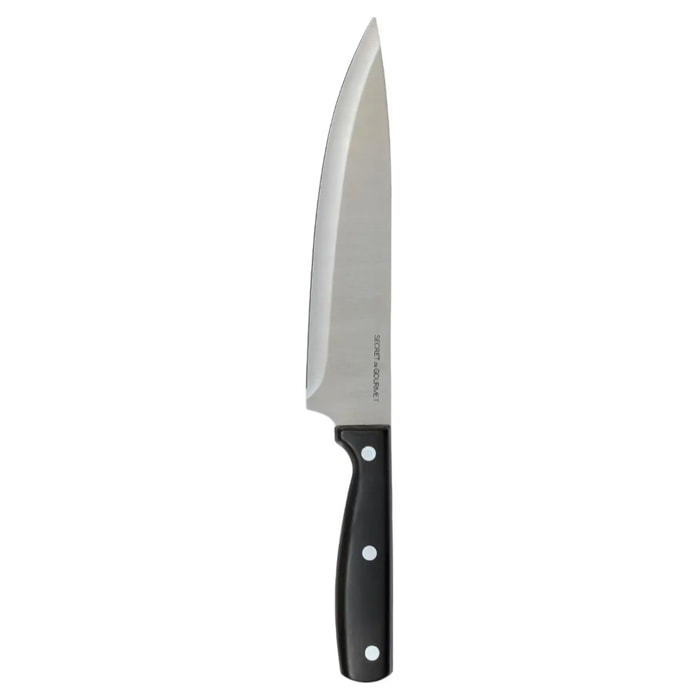 Couteau de chef inox "Essentiel Black" lame 20cm