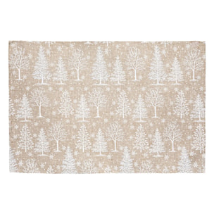 Set de table sapin 45x30cm polyester