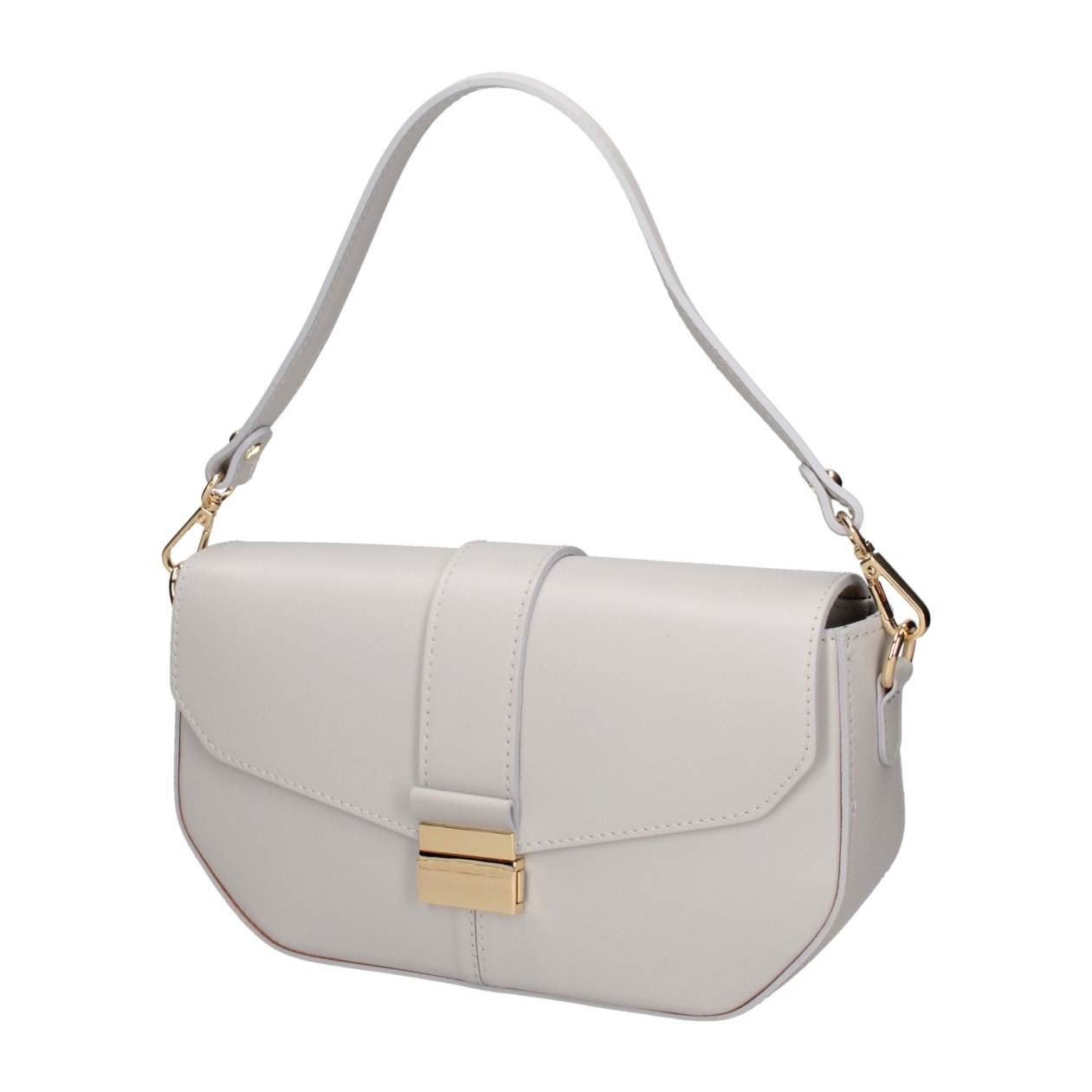 Borsa a spalla da donna - Modello False - Vera pelle - 27.0 x 15.0 x 7.0 cm
