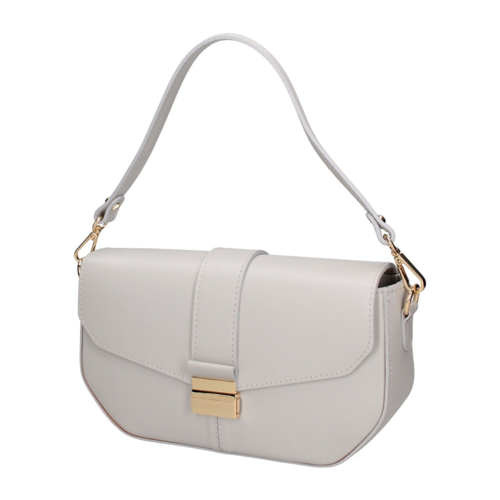 Borsa a spalla da donna - Modello False - Vera pelle - 27.0 x 15.0 x 7.0 cm