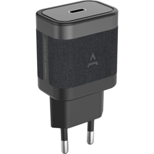 Chargeur ADEQWAT 35W charge rapide USB-C Noir compatible iPhone 17 16 15 14 13 12 11 Pro Max X XS XR 8 7 Plus Mini SE