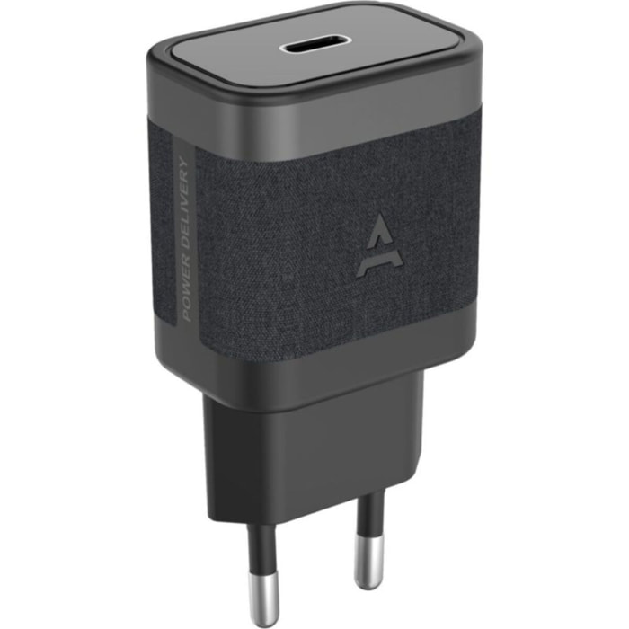 Chargeur ADEQWAT 35W charge rapide USB-C Noir compatible iPhone 17 16 15 14 13 12 11 Pro Max X XS XR 8 7 Plus Mini SE