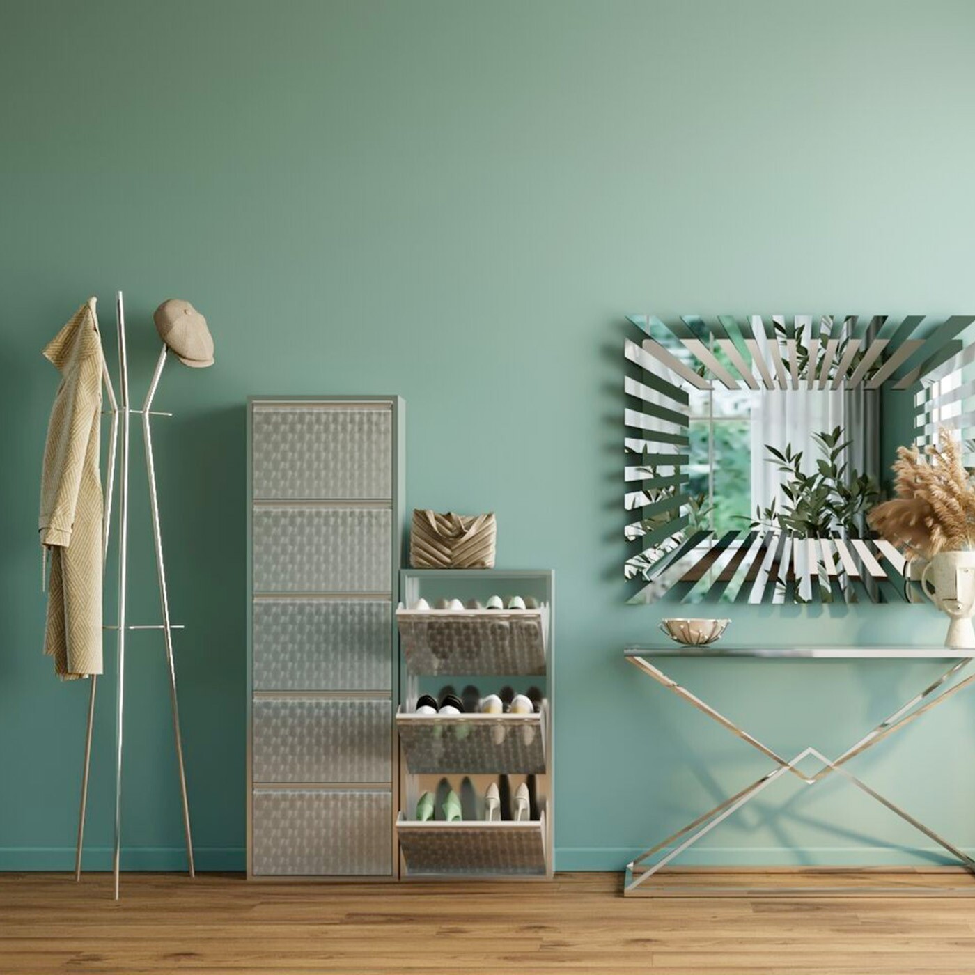 Casier à chaussures Caruso alu Kare Design