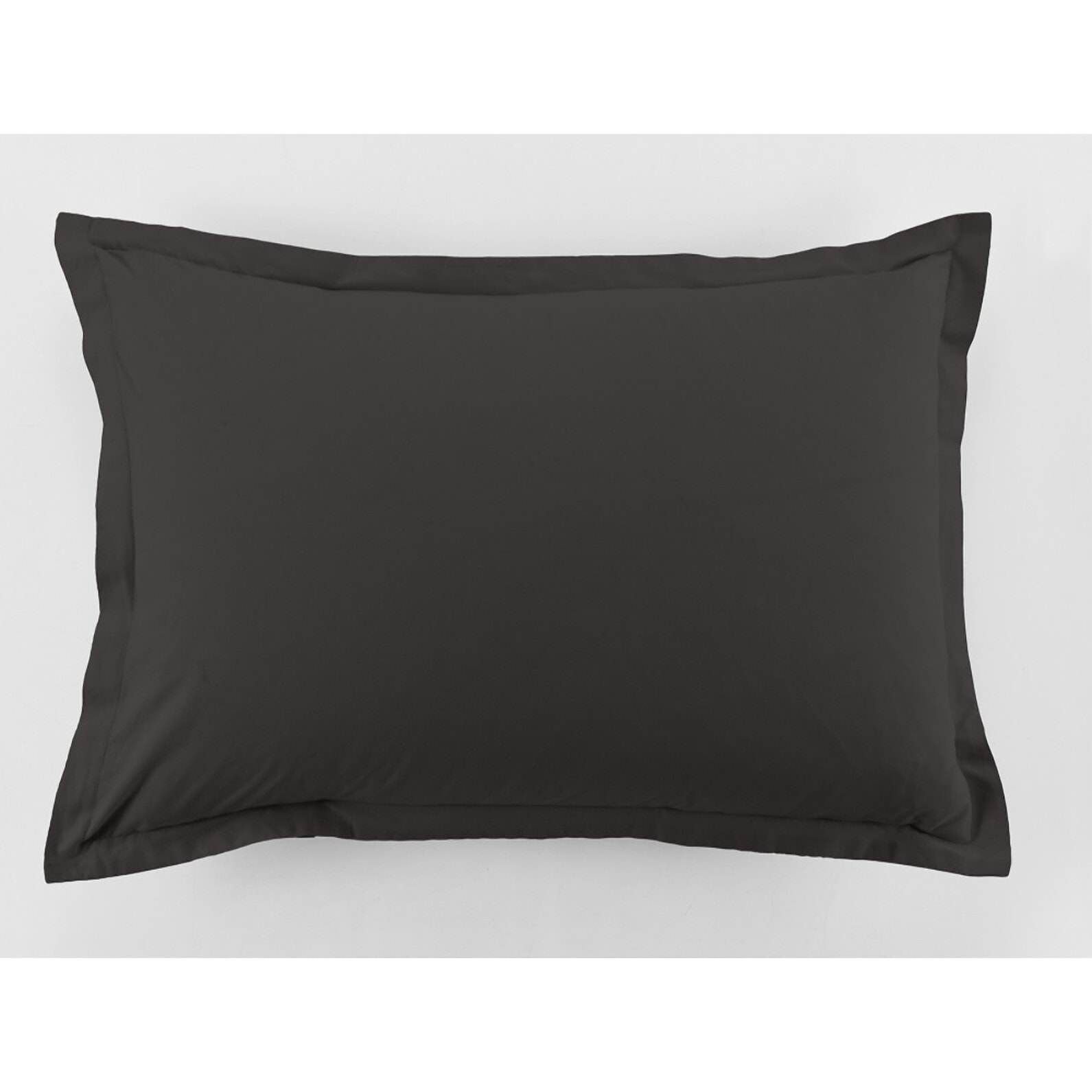 Lot De 2 Taies D'oreiller 100% Coton 57fils Gris FoncÉ