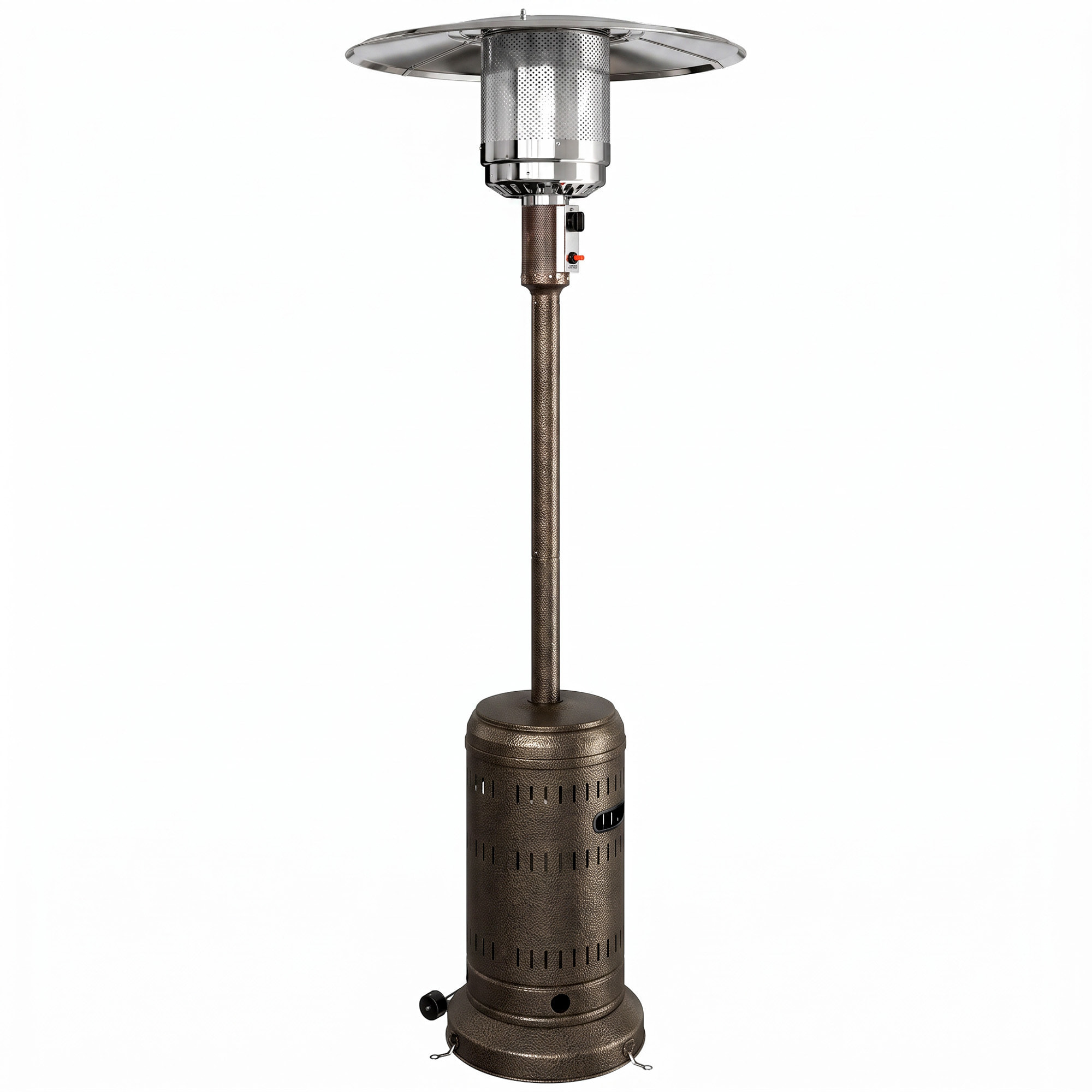 Parasol chauffant gaz portable 13kW marron foncé