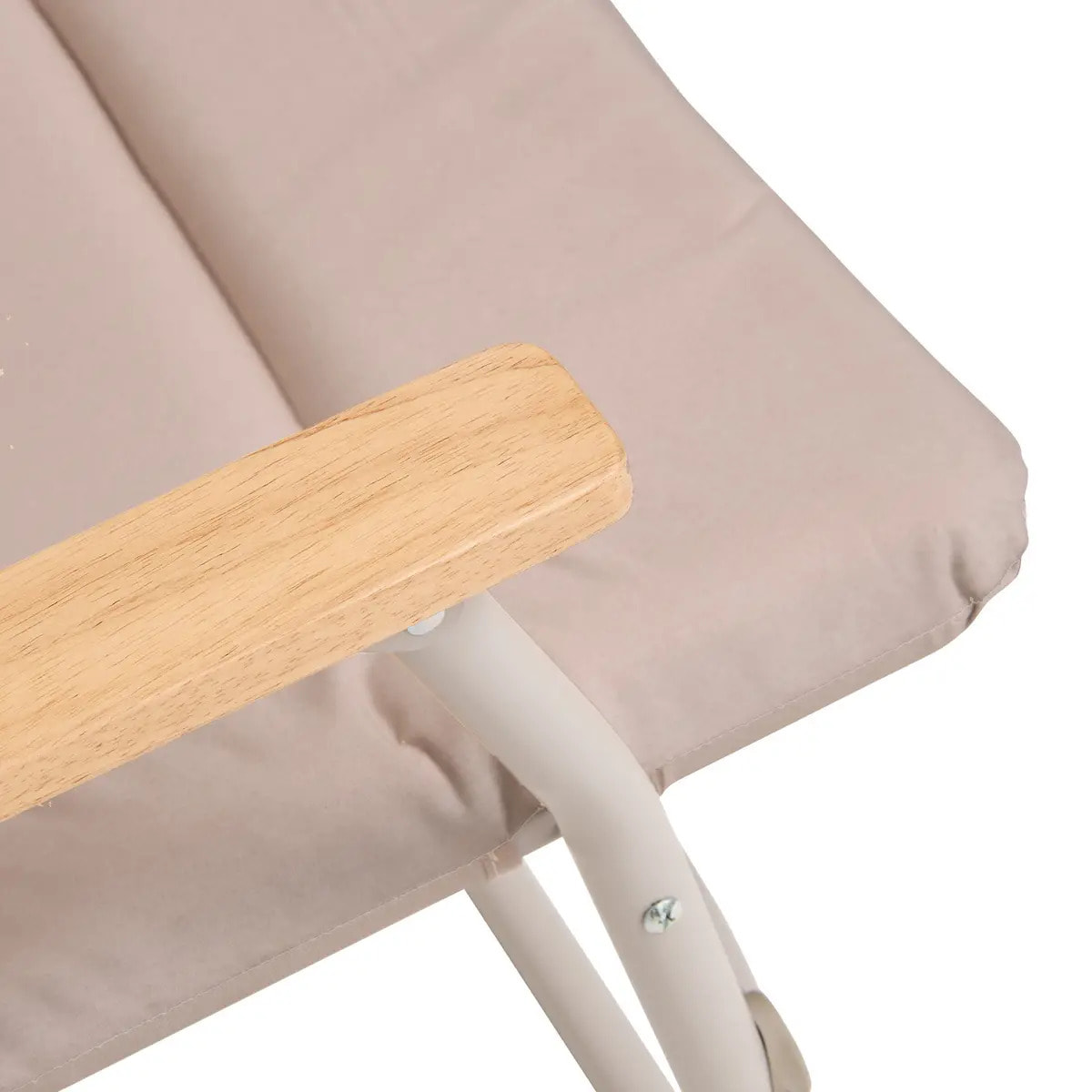 Fauteuil camping pliable beige