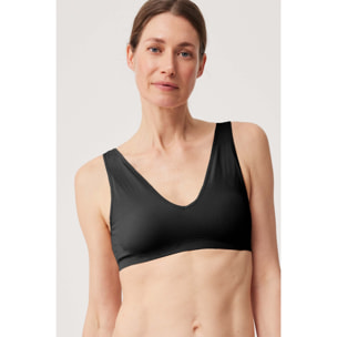 Reggiseno bralette imbottito nero senza ferretto