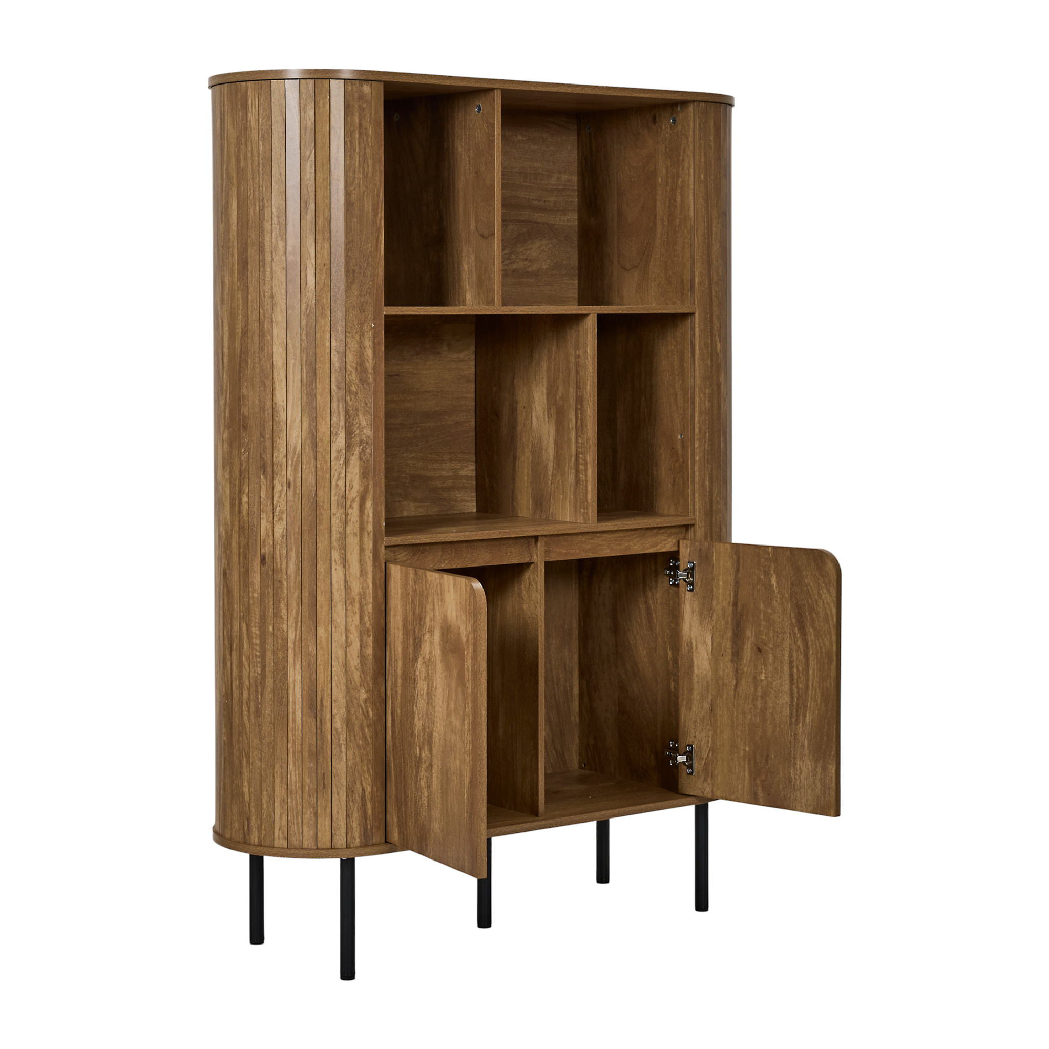 Bibliothèque - HOME DECO FACTORY - Héritage - Élégante - Art déco - Marron et noir