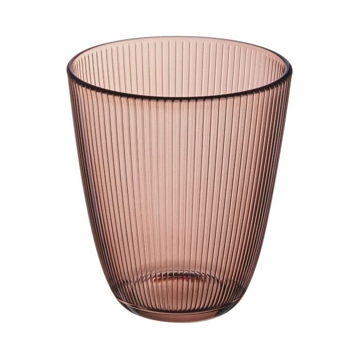 6 bicchieri da acqua gialli 31cl Concepto Stripy Agate - Luminarc