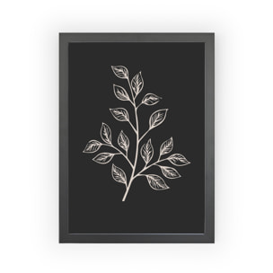 Poster Black Leaf