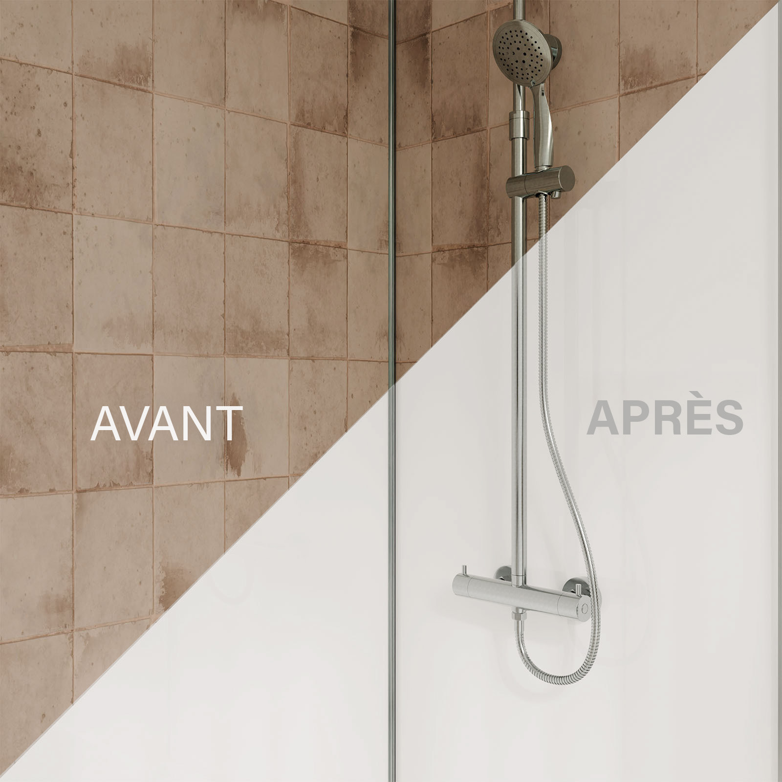 Lot 2 panneaux muraux aluminium Blanc 80 et 120 x 250 cm avec profilés chrome - WALL'IT