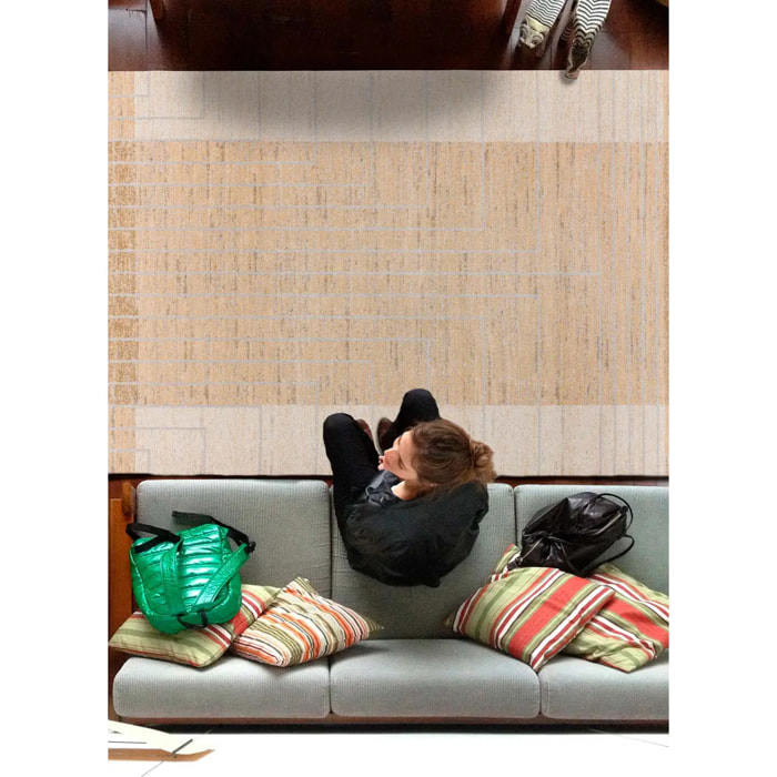 CRAFT Alfombra étnica en tonos beige, varias medidas disponibles