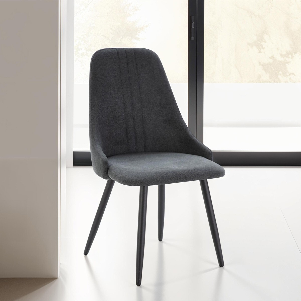 Lot de 4 chaises en tissu - SOAN