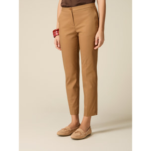 Oltre - Pantalones chinos de algodón - Beige