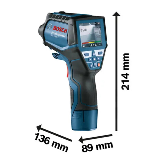 Détecteur humidité et température GIS1000C BOSCH 10.8V 1.5Ah - 0601083301