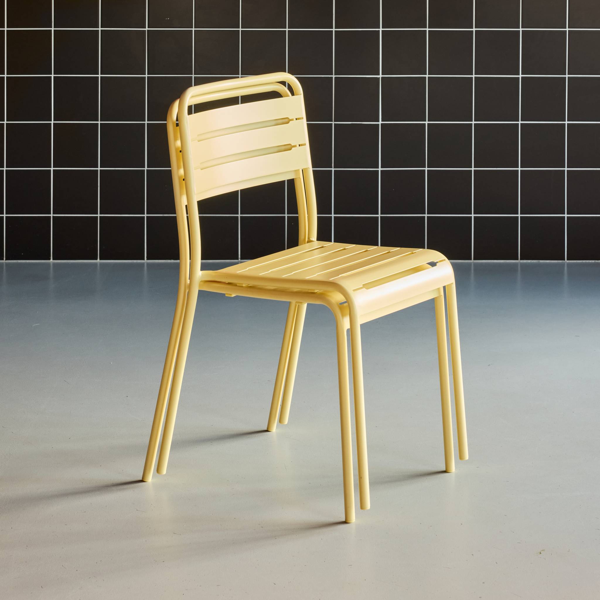 Chaise de jardin acier (lot de 2) AMÉLIA